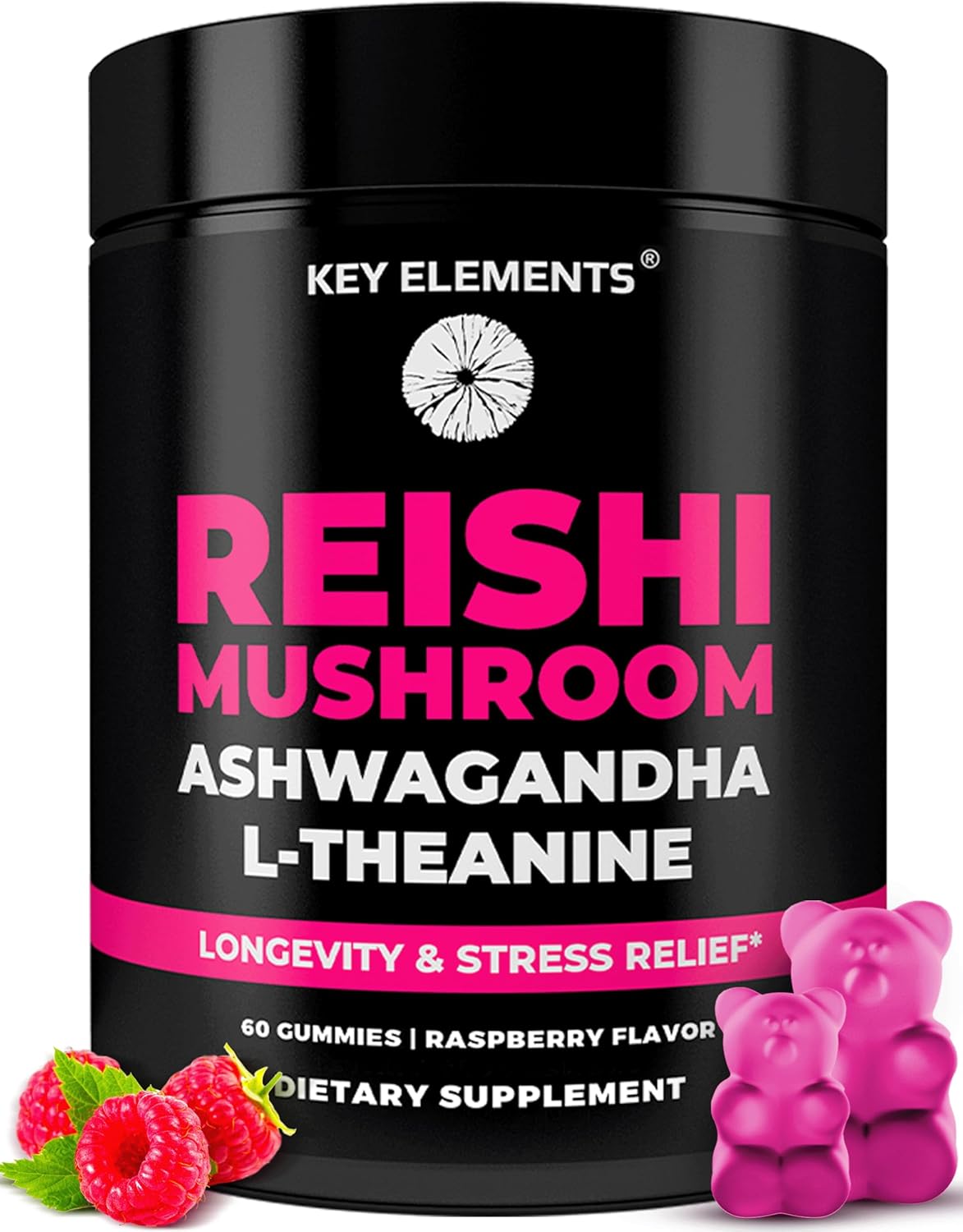 Organic Reishi mushroom supplement - premium extract bottle
