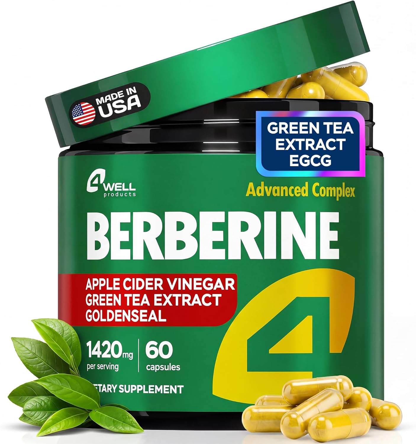 Berberine supplement for weight loss - high potency capsules