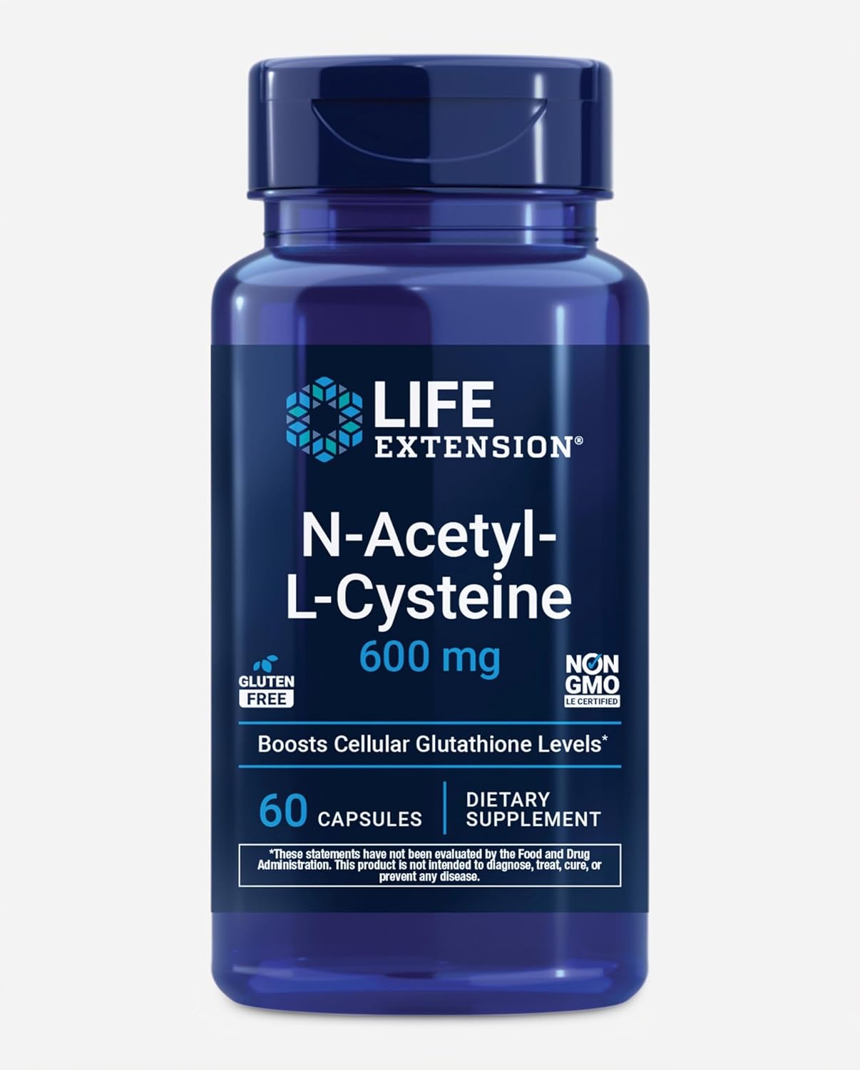 NAC supplement bottle and capsules