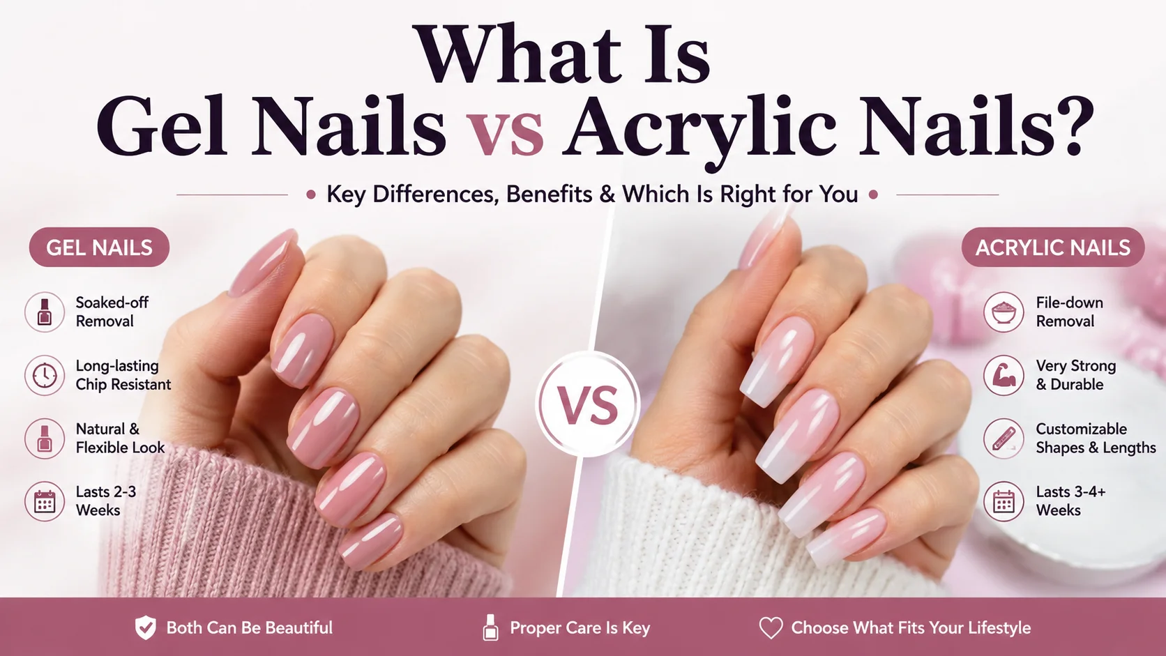 Gel nails vs acrylic nails comparison